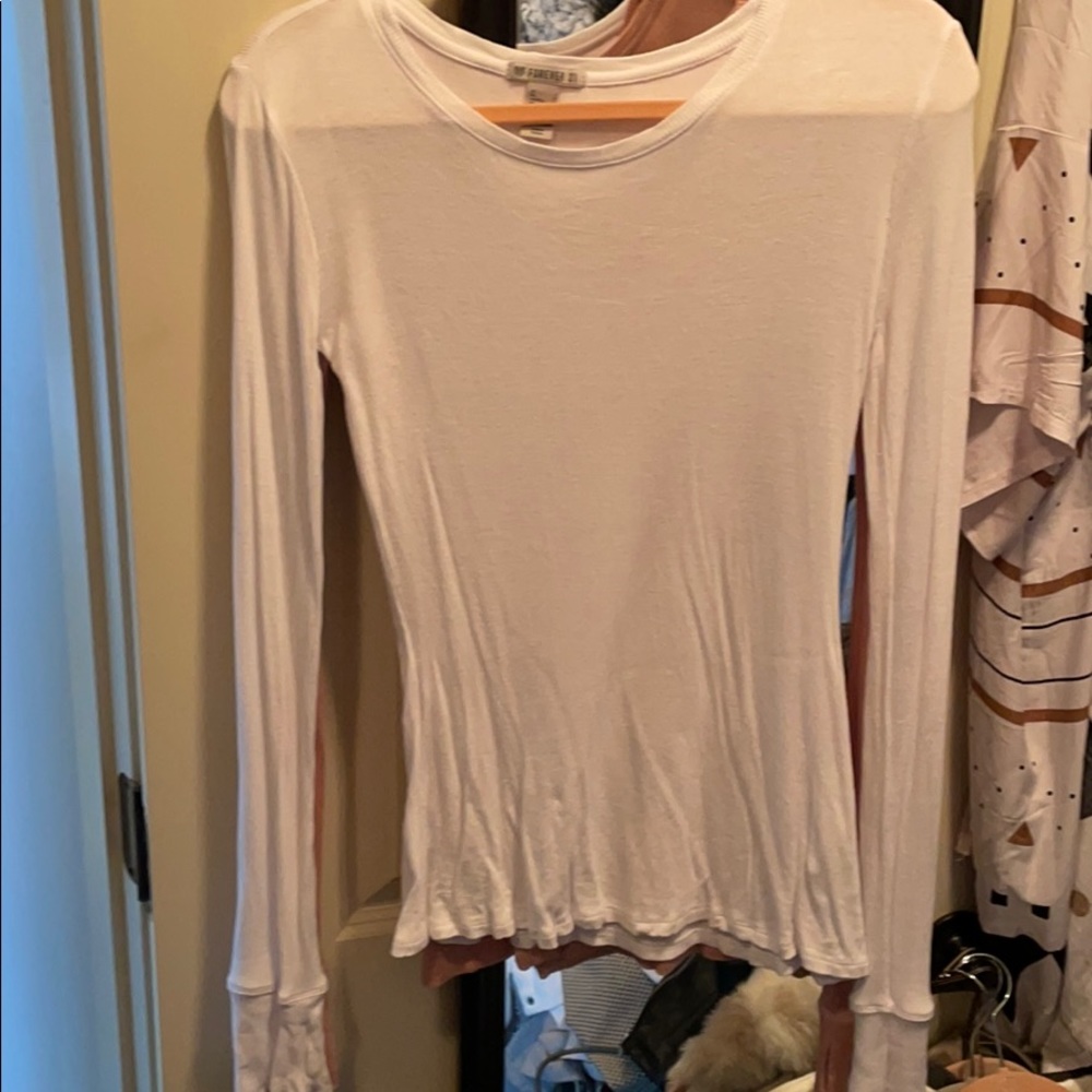 Forever 21 long sleeve white t-shirt